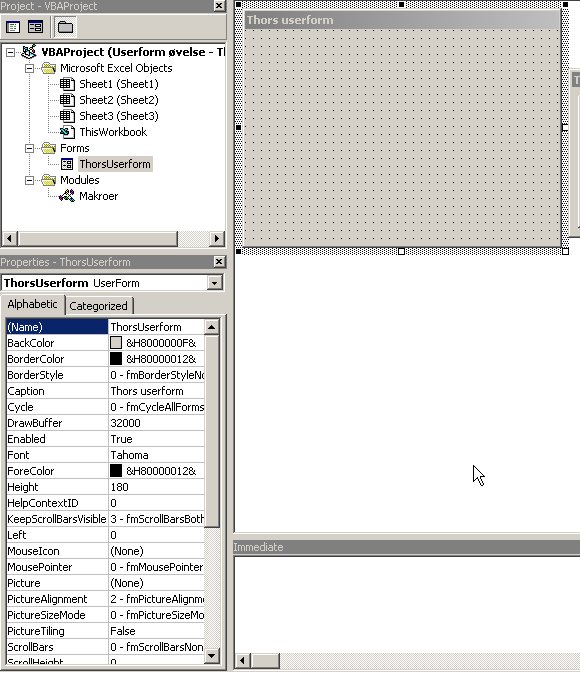 Excel VBA kursus - Userform &oslash;velse